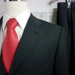 Joseph Abboud Super 110's 40R Dark Gray 2pc Suit